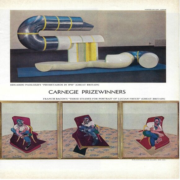 1967 Carnegie Museum Of Art Prizewinners Photos Vintage Magazine Print Ad/Poster - Picture 1 of 2